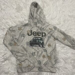 Jeep Hoodie Camo Abercrombie Kids Size 13/14 Relaxed Fit
